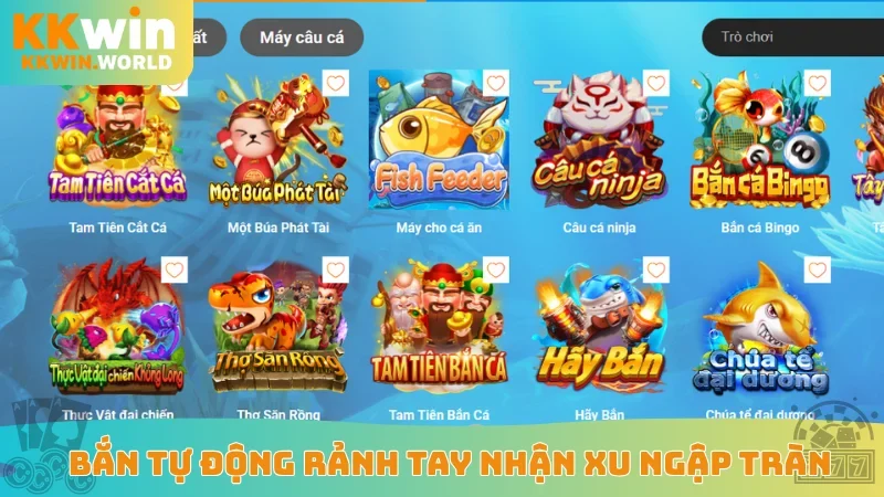 Bắn tự động rảnh tay nhận xu ngập tràn