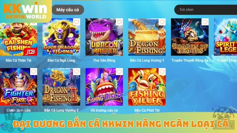 Đại dương bắn cá KKWin hàng ngàn loại cá