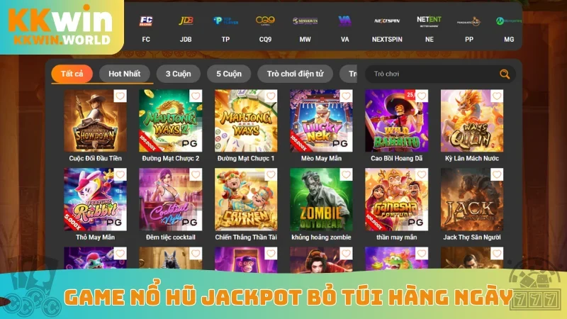 Game nổ hũ jackpot bỏ túi hàng ngày